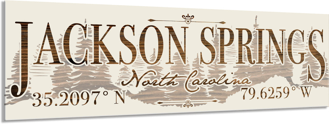 FP1449 - Jackson Springs, NC Engraved Stick (Standard)