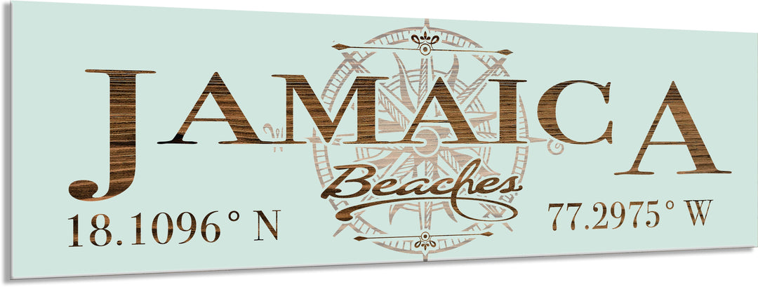 FP0699 - Jamaica Beaches Engraved Stick (Bronze)