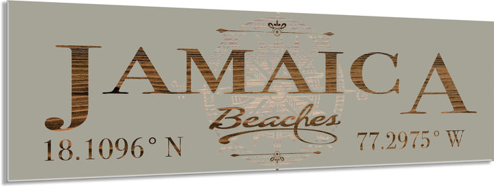 FP0699 - Jamaica Beaches Engraved Stick (Bronze)