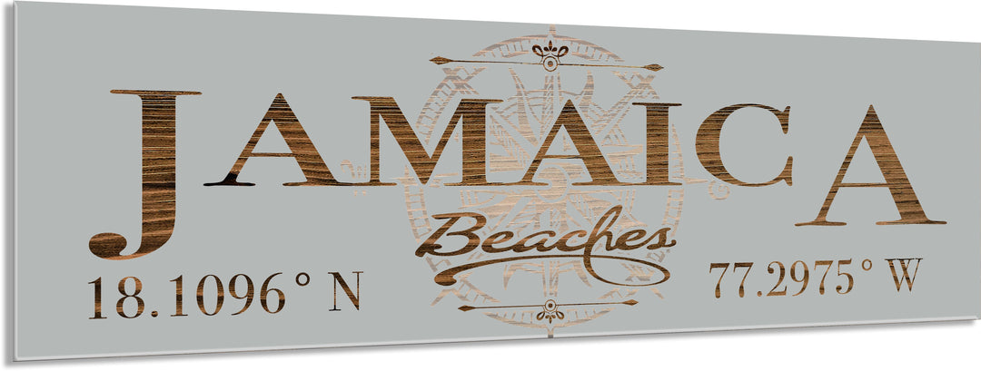 FP0699 - Jamaica Beaches Engraved Stick (Bronze)