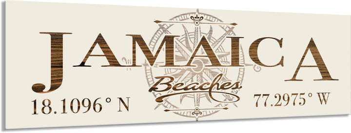 FP0699 - Jamaica Beaches Engraved Stick (Bronze)