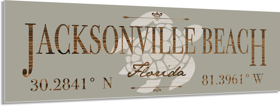 FP1717 - Jacksonville Beach, FL Engraved Stick (Silver)
