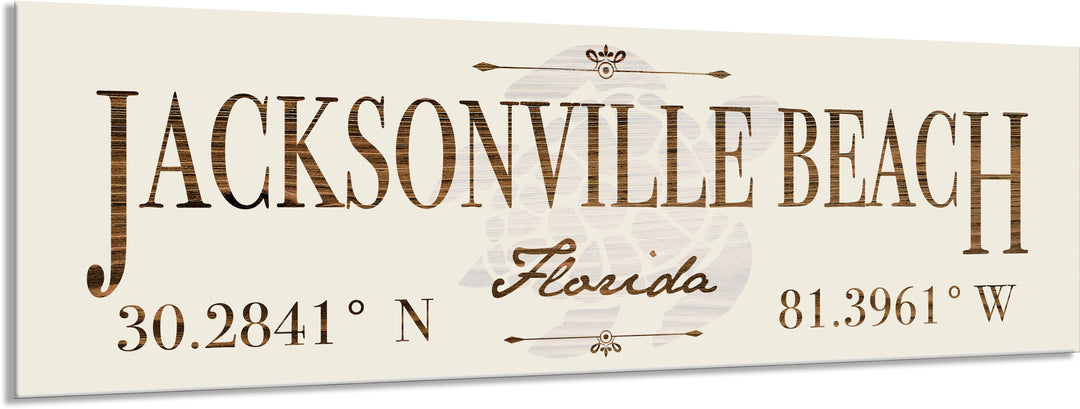 FP1717 - Jacksonville Beach, FL Engraved Stick (Silver)