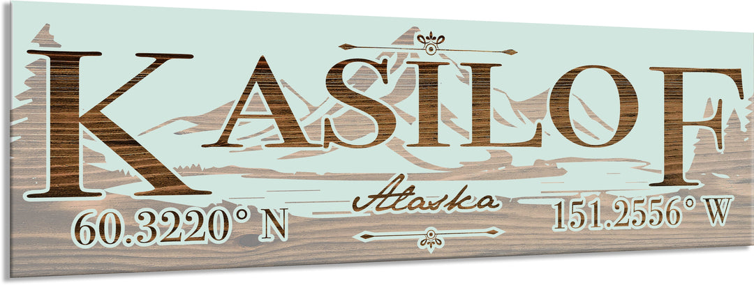 FP0022 - Kasilof, AK Engraved Stick (Bronze)