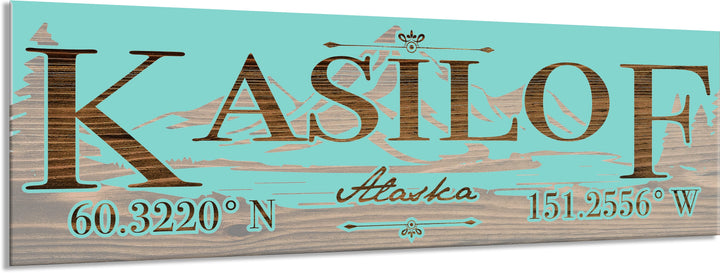 FP0022 - Kasilof, AK Engraved Stick (Bronze)