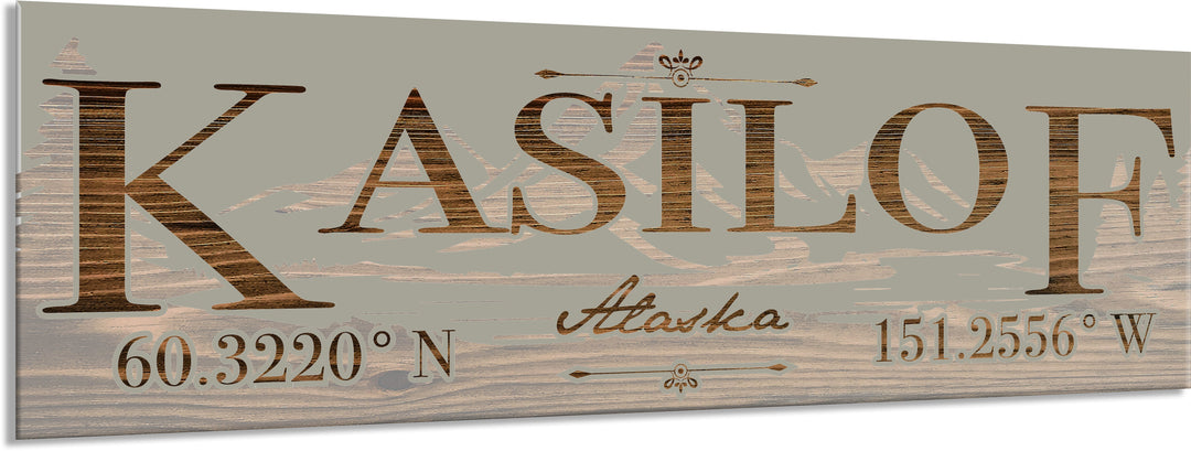 FP0022 - Kasilof, AK Engraved Stick (Bronze)