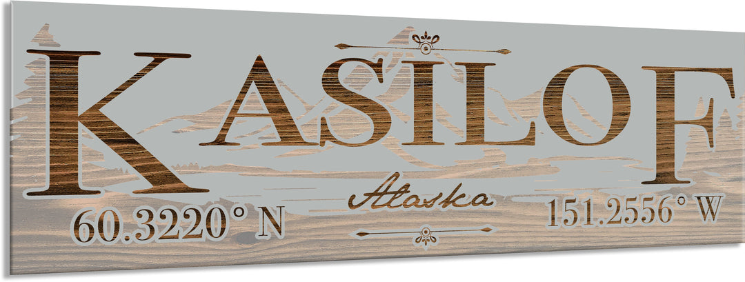 FP0022 - Kasilof, AK Engraved Stick (Bronze)