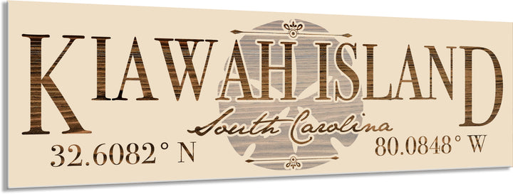 FP0736 - Kiawah Island, SC Sand Dollar Engraved Stick (Bronze)