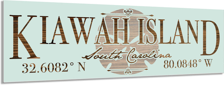 FP0736 - Kiawah Island, SC Sand Dollar Engraved Stick (Bronze)