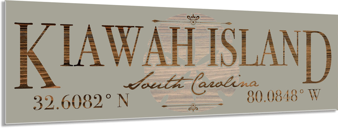 FP0736 - Kiawah Island, SC Sand Dollar Engraved Stick (Bronze)