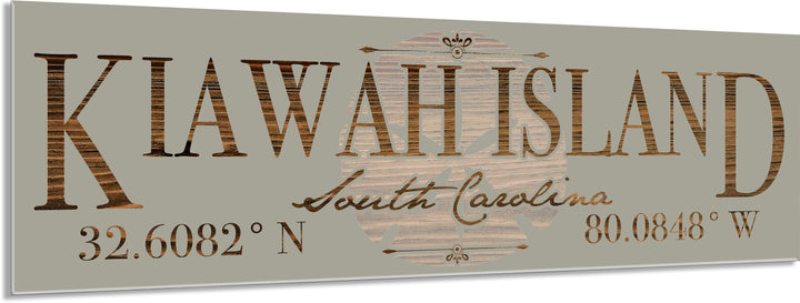 FP0736 - Kiawah Island, SC Sand Dollar Engraved Stick (Bronze)