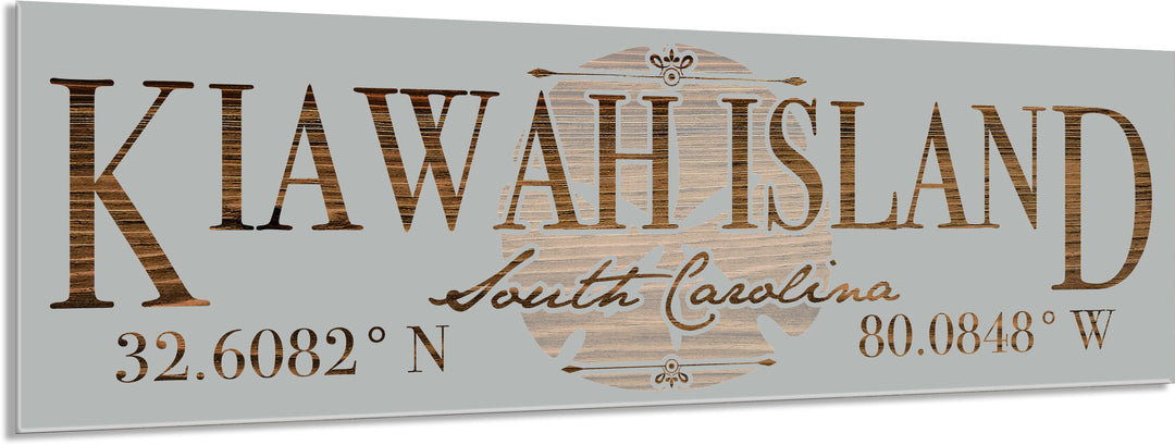 FP0736 - Kiawah Island, SC Sand Dollar Engraved Stick (Bronze)