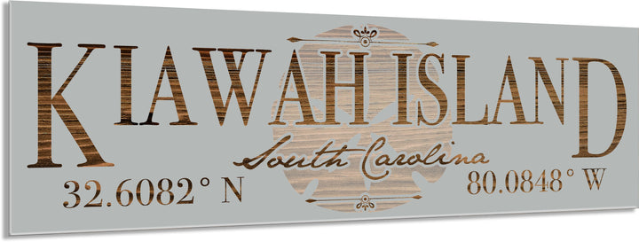 FP0736 - Kiawah Island, SC Sand Dollar Engraved Stick (Bronze)