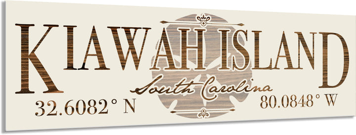 FP0736 - Kiawah Island, SC Sand Dollar Engraved Stick (Bronze)