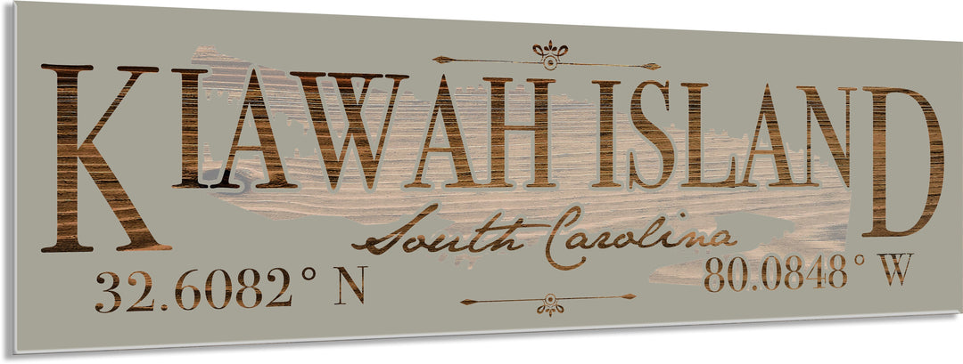 FP0736 - Kiawah Island, SC Gator Engraved Stick (Bronze)