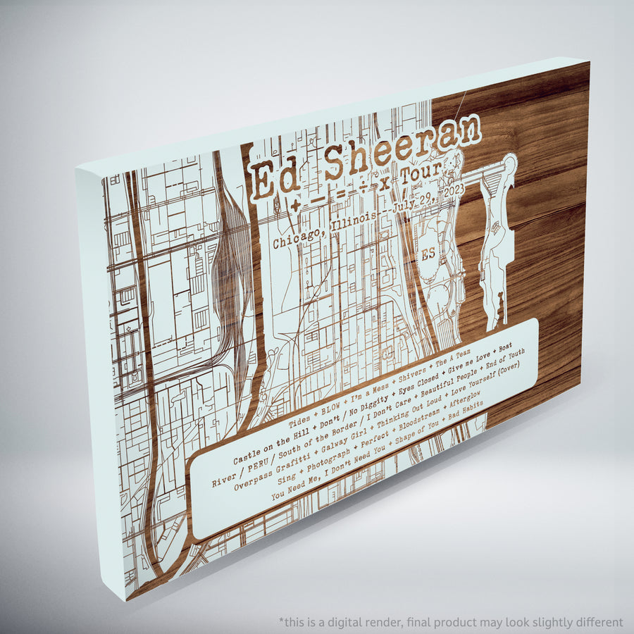 Ed Sheeran Mathematics Tour Setlist - Limited Edition