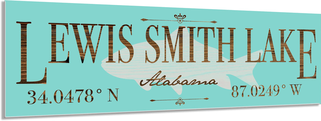 FP0441 - Lewis Smith Lake, AL Engraved Stick (Standard)