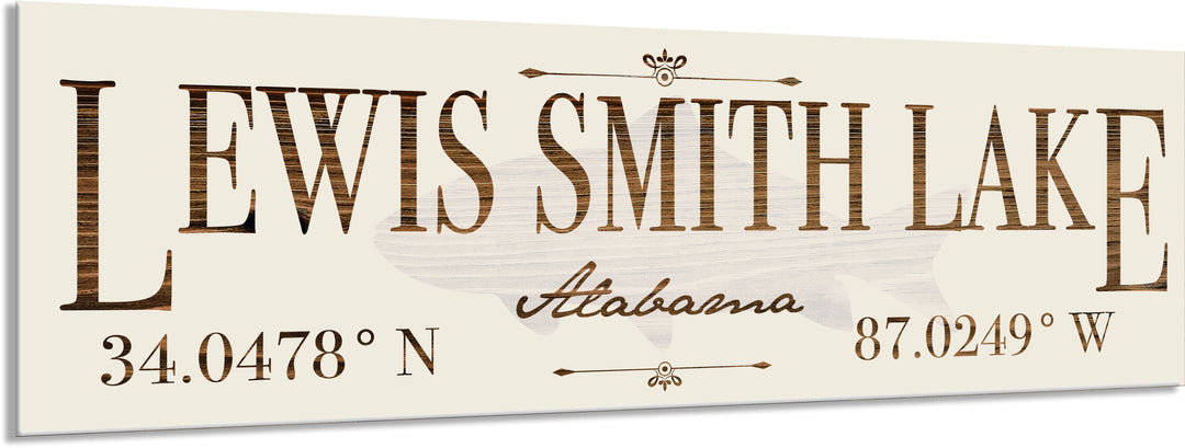 FP0441 - Lewis Smith Lake, AL Engraved Stick (Standard)