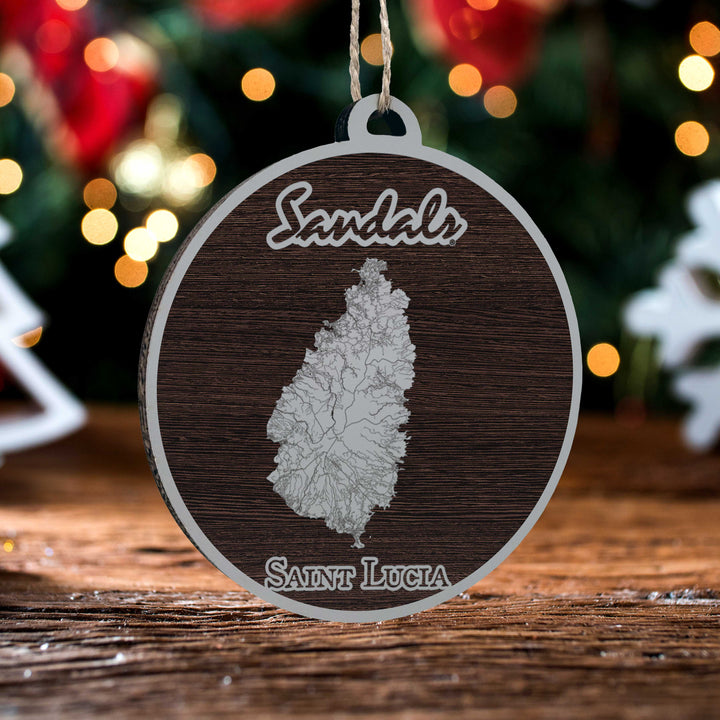 FP0699 - Sandals St Lucia Engraved Ornament (Bronze)