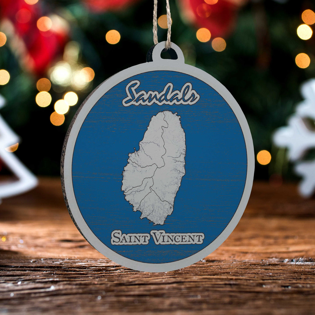 FP0699 - Saint Vincent Printed Ornament (Bronze)