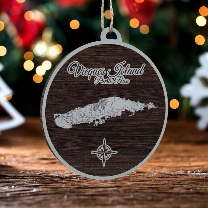 FP0881 - Vieques Island, PR Engraved Ornament (Standard)