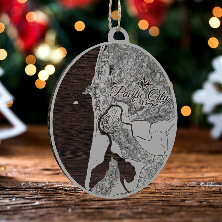 FP0879 - Pacific City, OR Engraved Ornament (Standard)