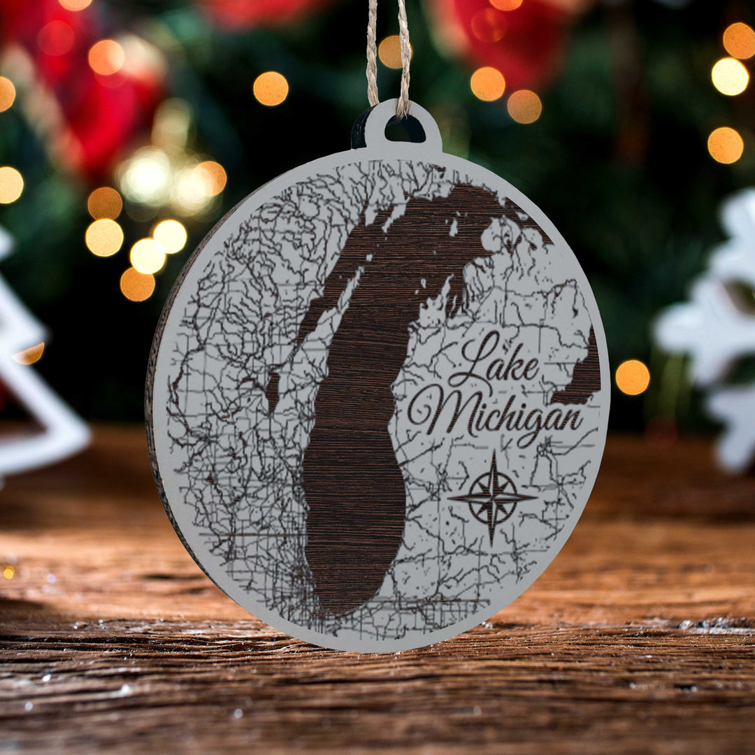 FP1534 - Lake Michigan Engraved Ornament (Standard)