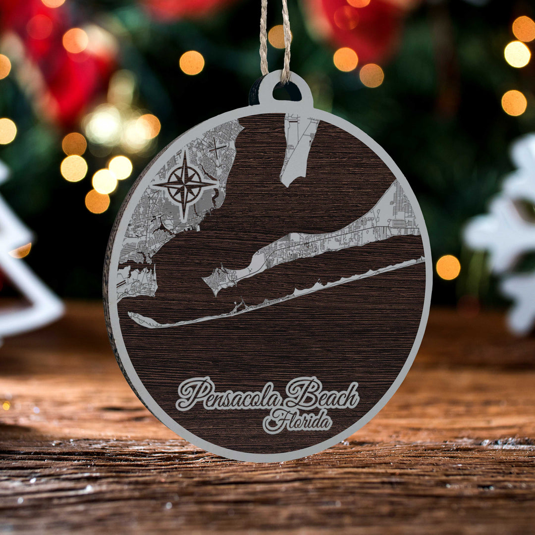 FP1153 - Pensacola Beach Engraved Ornament (Standard)