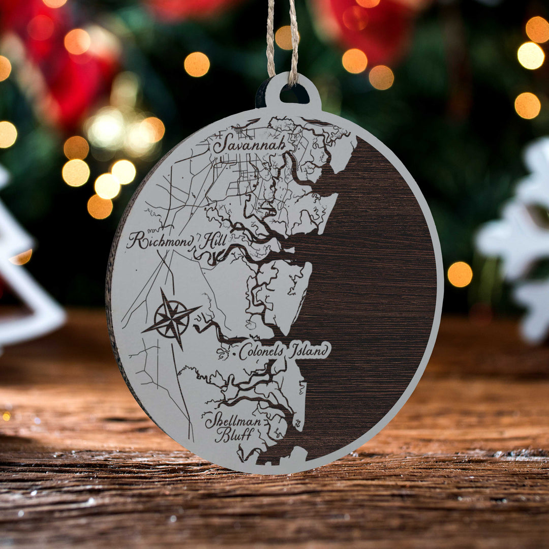 FP0488 -  Ellas, GA Engraved Ornament (Standard)