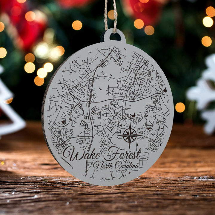 FP0849 - Wake Forest, NC Engraved Ornament (Standard)