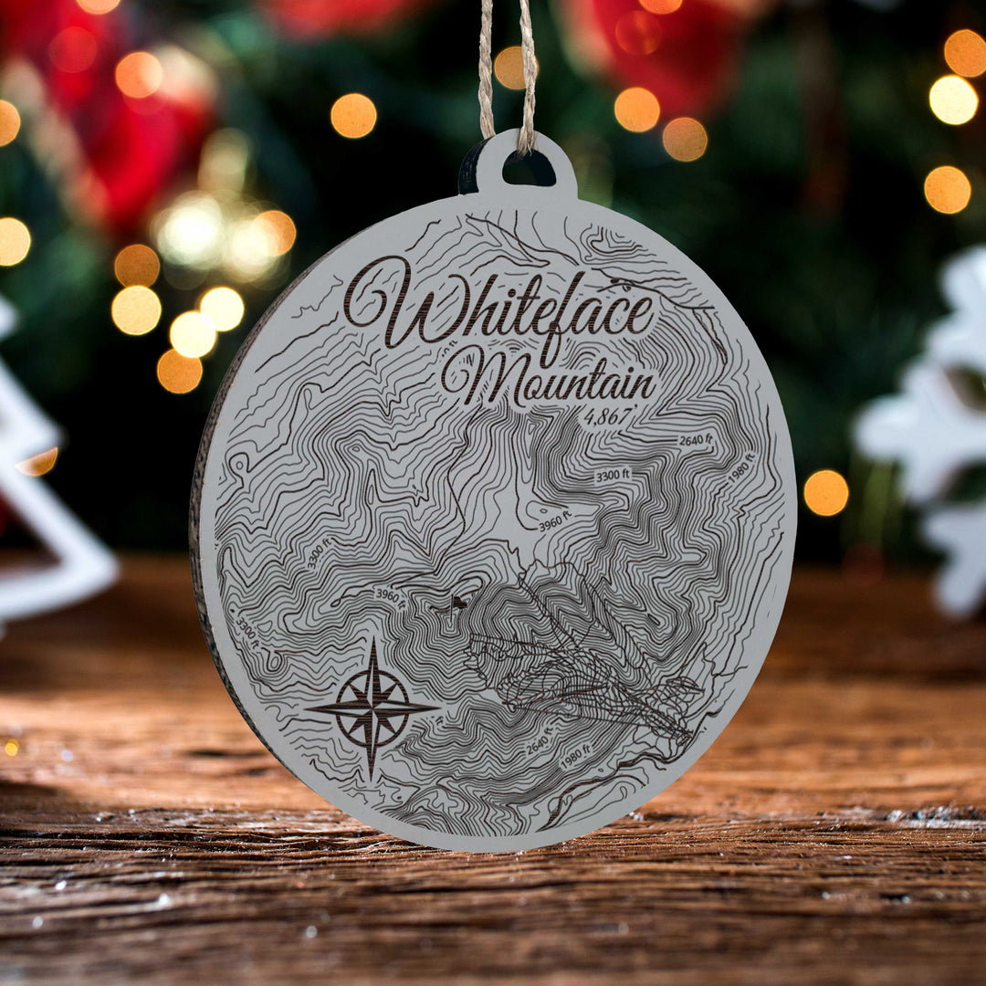 FP1112 - Whiteface Mtn, NY Engraved Ornament (Silver)