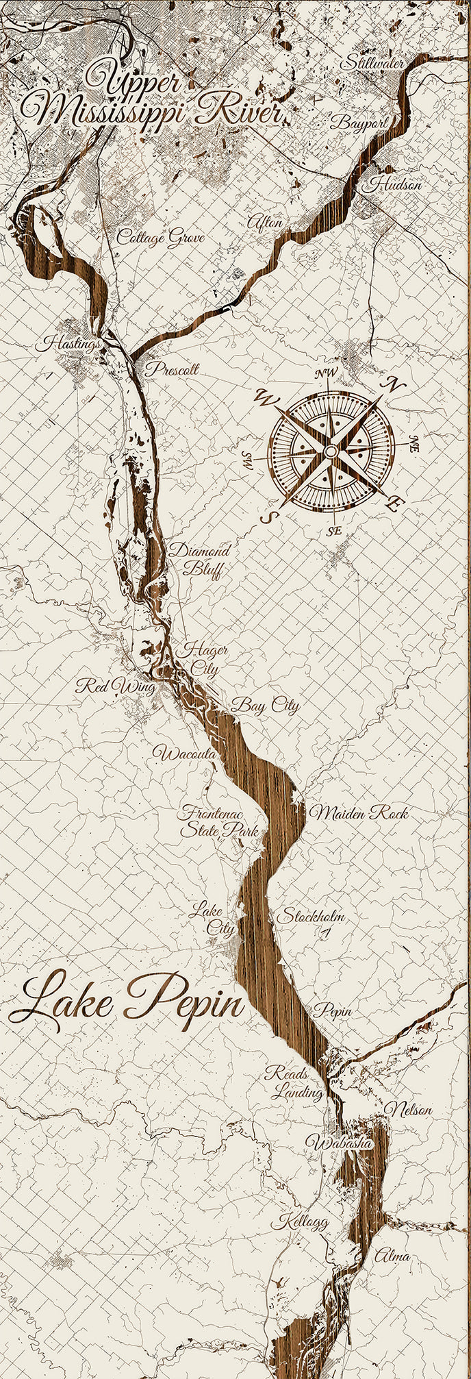 FP1185 - Lake City, MN Engraved Panoramic (Standard)
