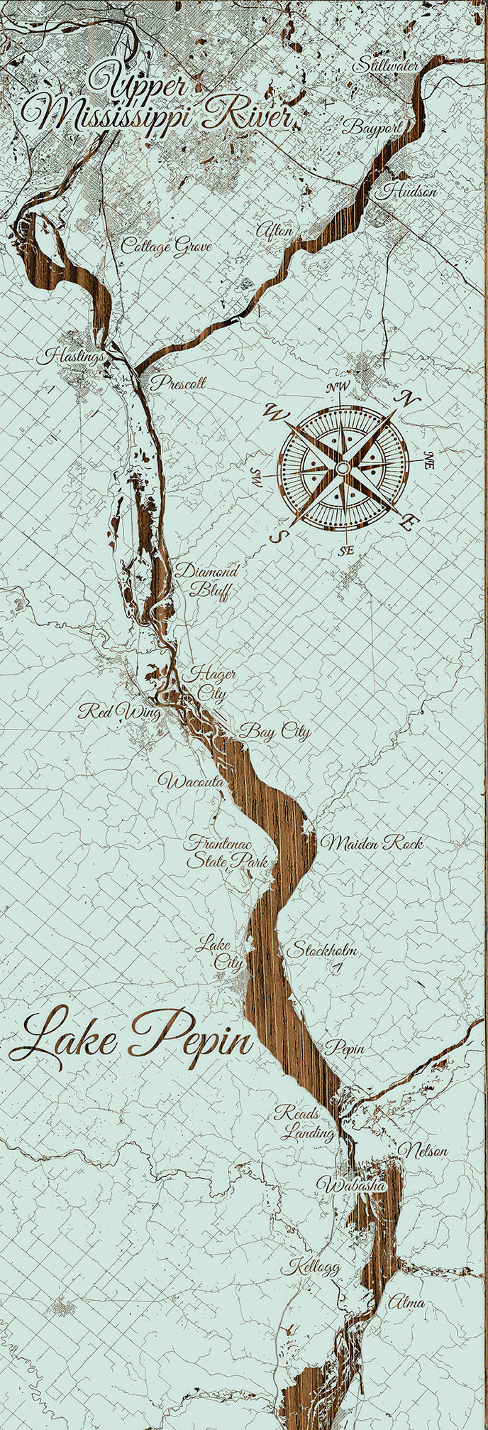 FP1185 - Lake City, MN Engraved Panoramic (Standard)
