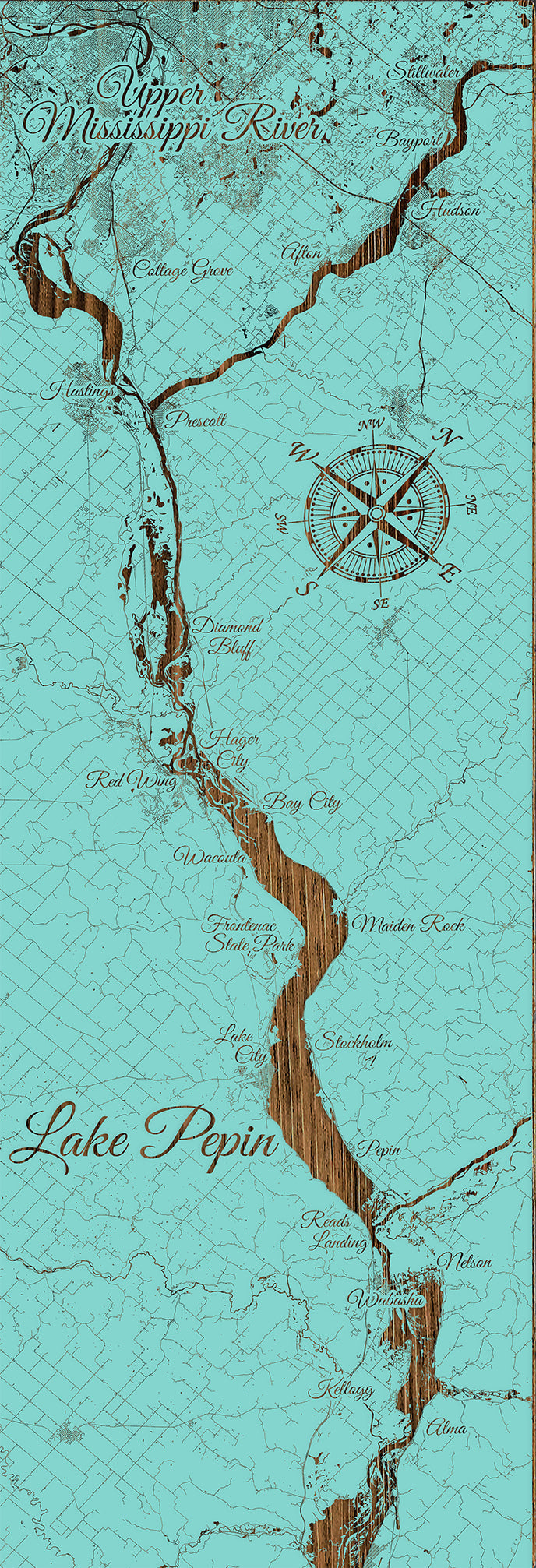 FP1185 - Lake City, MN Engraved Panoramic (Standard)