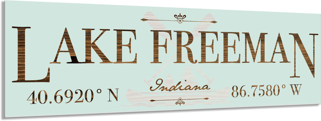 FP0976 - Lake Freeman, IN Engraved Stick (Standard)