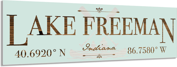 FP0976 - Lake Freeman, IN Engraved Stick (Standard)