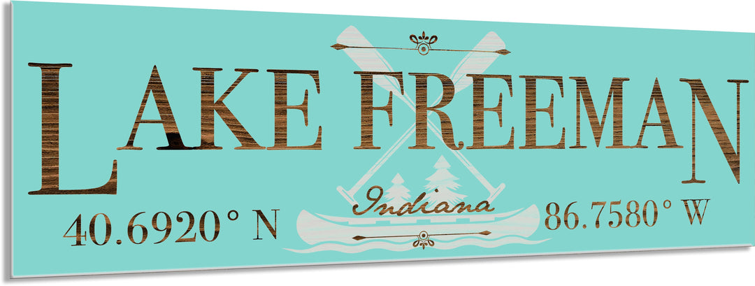 FP0976 - Lake Freeman, IN Engraved Stick (Standard)