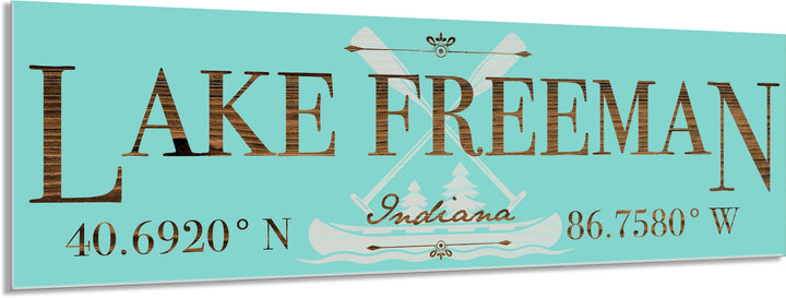 FP0976 - Lake Freeman, IN Engraved Stick (Standard)