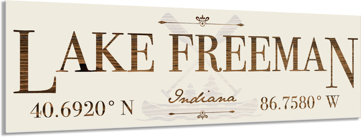 FP0976 - Lake Freeman, IN Engraved Stick (Standard)