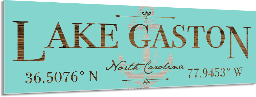 FP0849 - Lake Gaston, NC Anchor Engraved Stick (Standard)