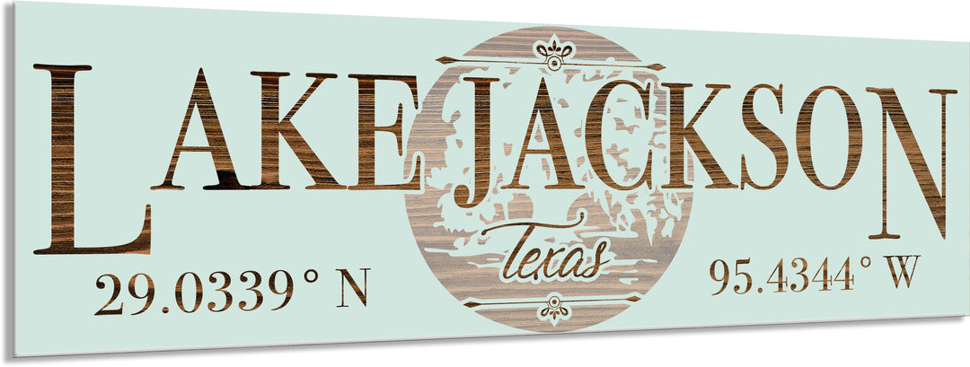 FP1466 - Lake Jackson, TX Engraved Stick (Standard)