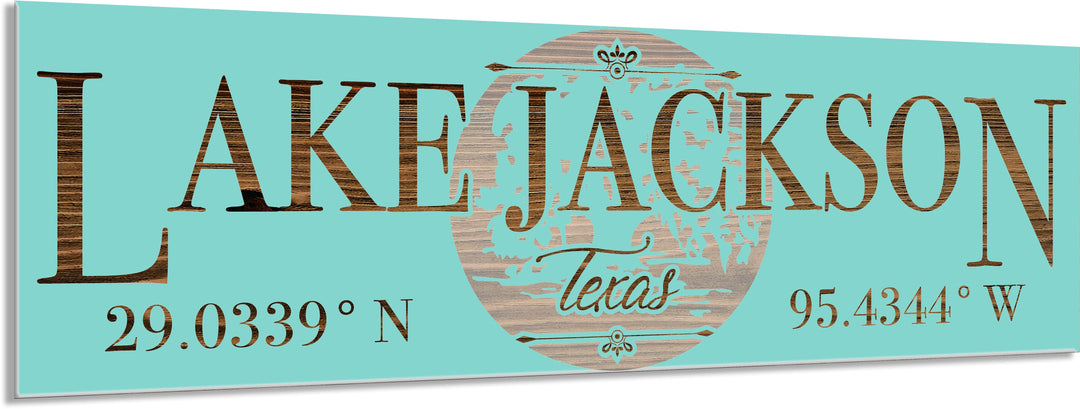 FP1466 - Lake Jackson, TX Engraved Stick (Standard)