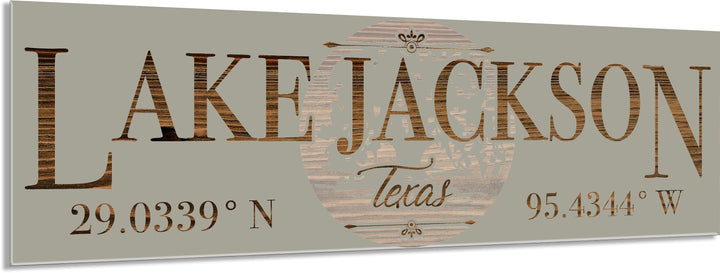 FP1466 - Lake Jackson, TX Engraved Stick (Standard)