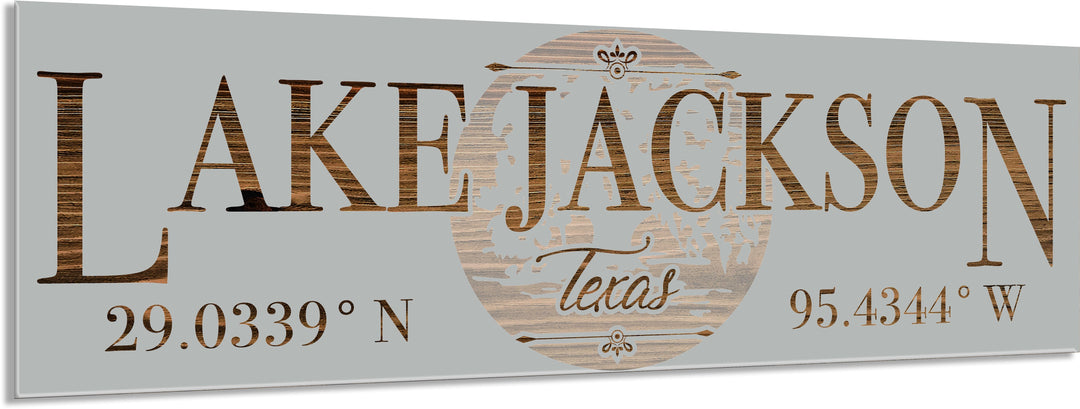 FP1466 - Lake Jackson, TX Engraved Stick (Standard)