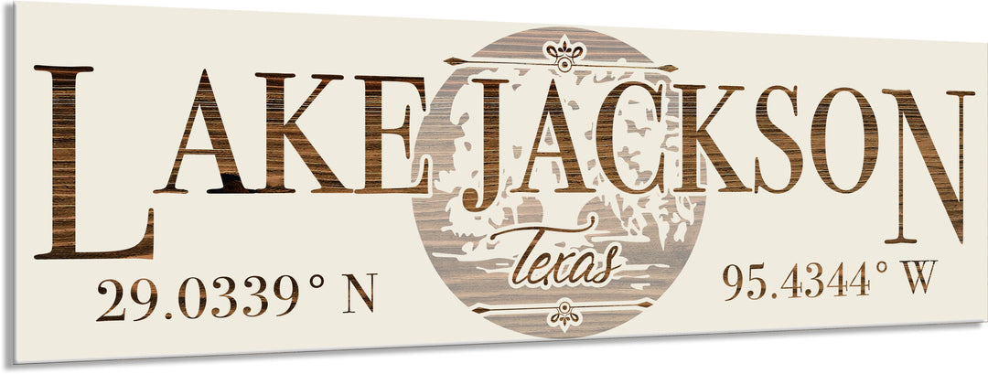 FP1466 - Lake Jackson, TX Engraved Stick (Standard)