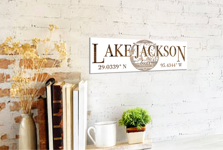 FP1466 - Lake Jackson, TX Engraved Stick (Standard)