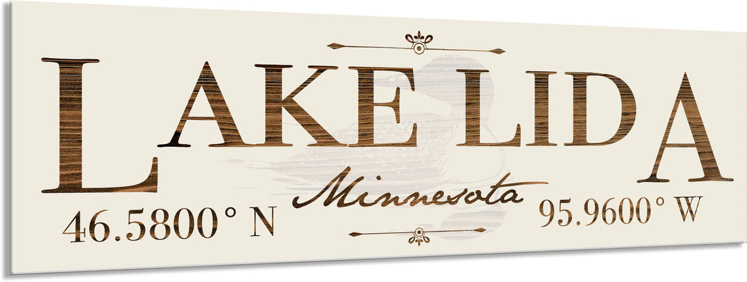 FP1412 - Lake Lida Loon, IN Engraved Stick (Standard)