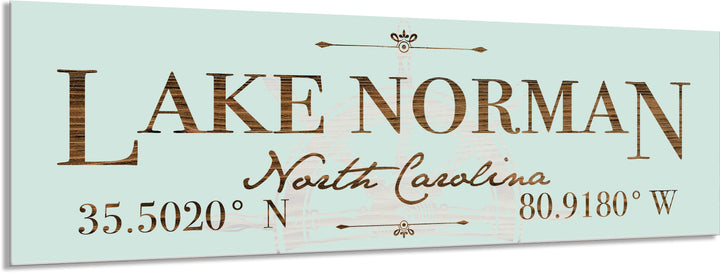 FP1665 - Lake Norman Helm, NC Engraved Stick (Standard)