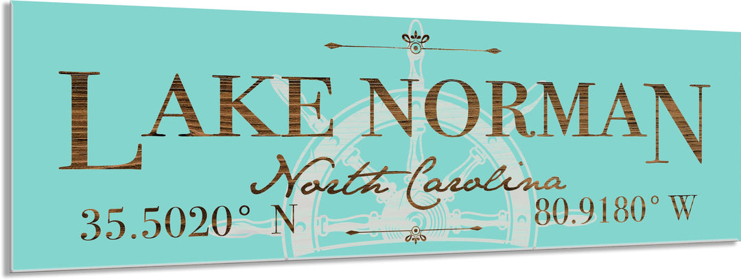 FP1665 - Lake Norman Helm, NC Engraved Stick (Standard)