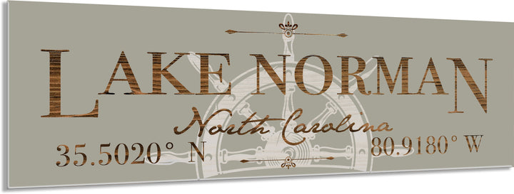 FP1665 - Lake Norman Helm, NC Engraved Stick (Standard)